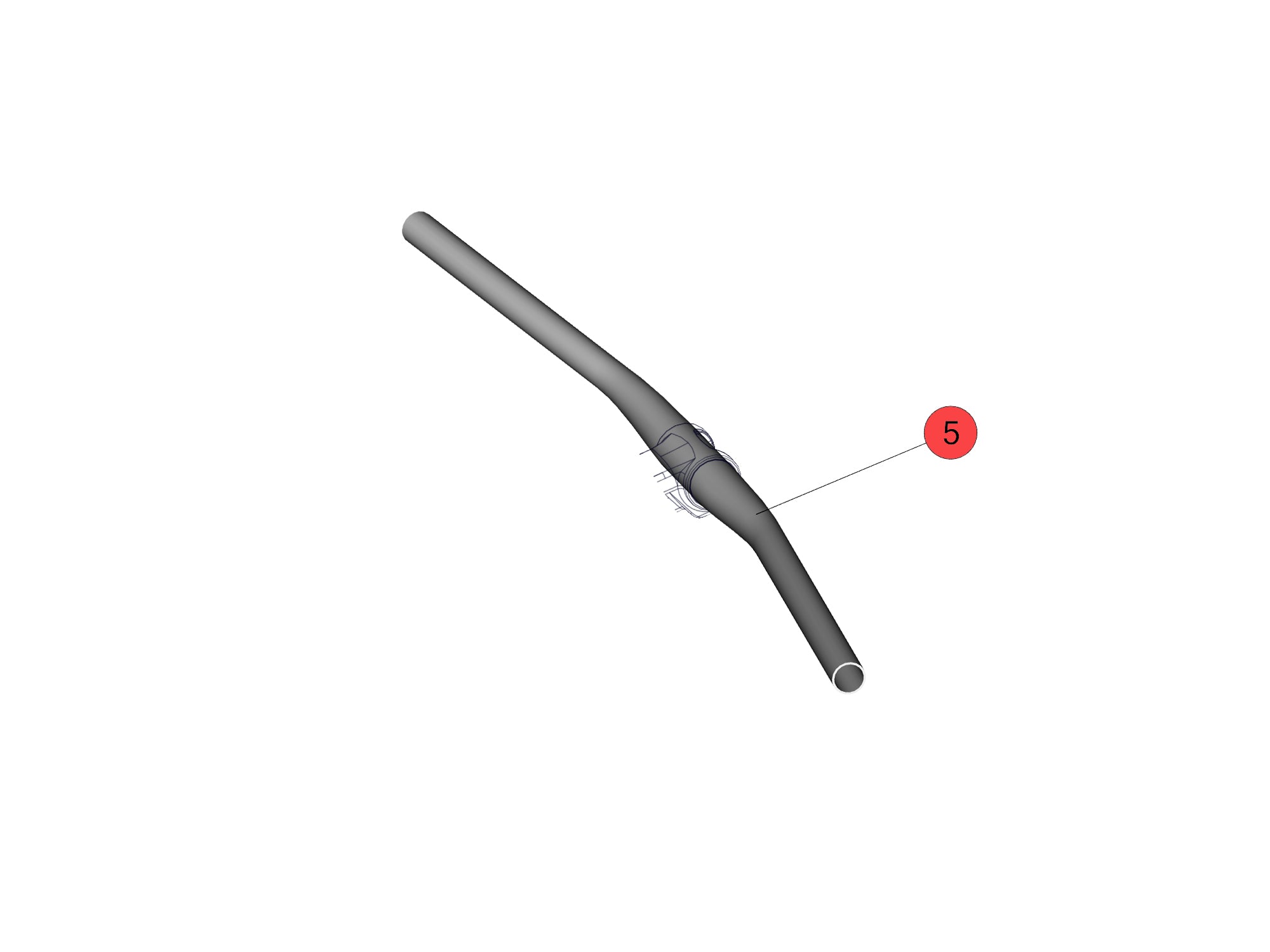 BMC Components | Handlebar MTB Flat FB01 760mm BLACK